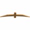 Ekena Millwork Bellingham Rough Sawn Timber Gable Bracket, Western Red Cedar, 60"W x 12"H x 2"D x 4"F, 5/12 Pitch GBW060X12X0204BEL00RWR - alternate 3
